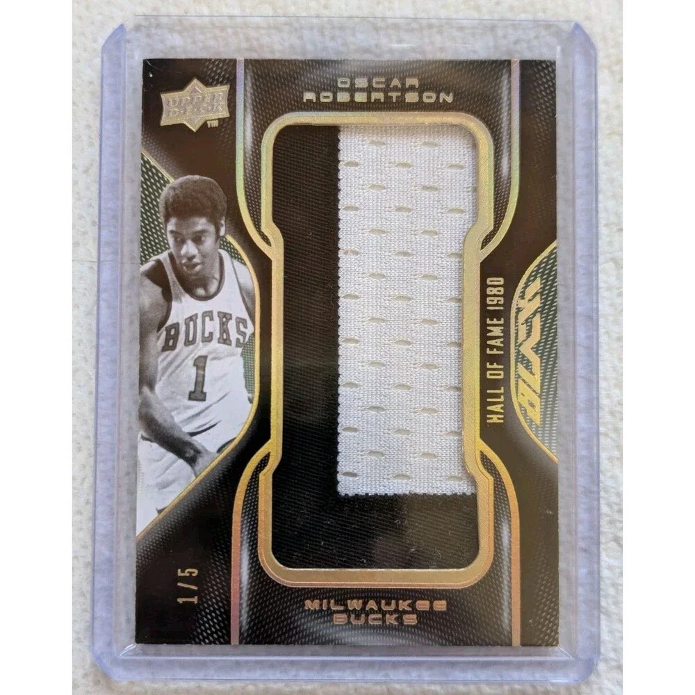 Oscar Robertson 2008-09 UD Black HOF Letters #'d/5 COMPLETE 14 CARD SET Unsigned